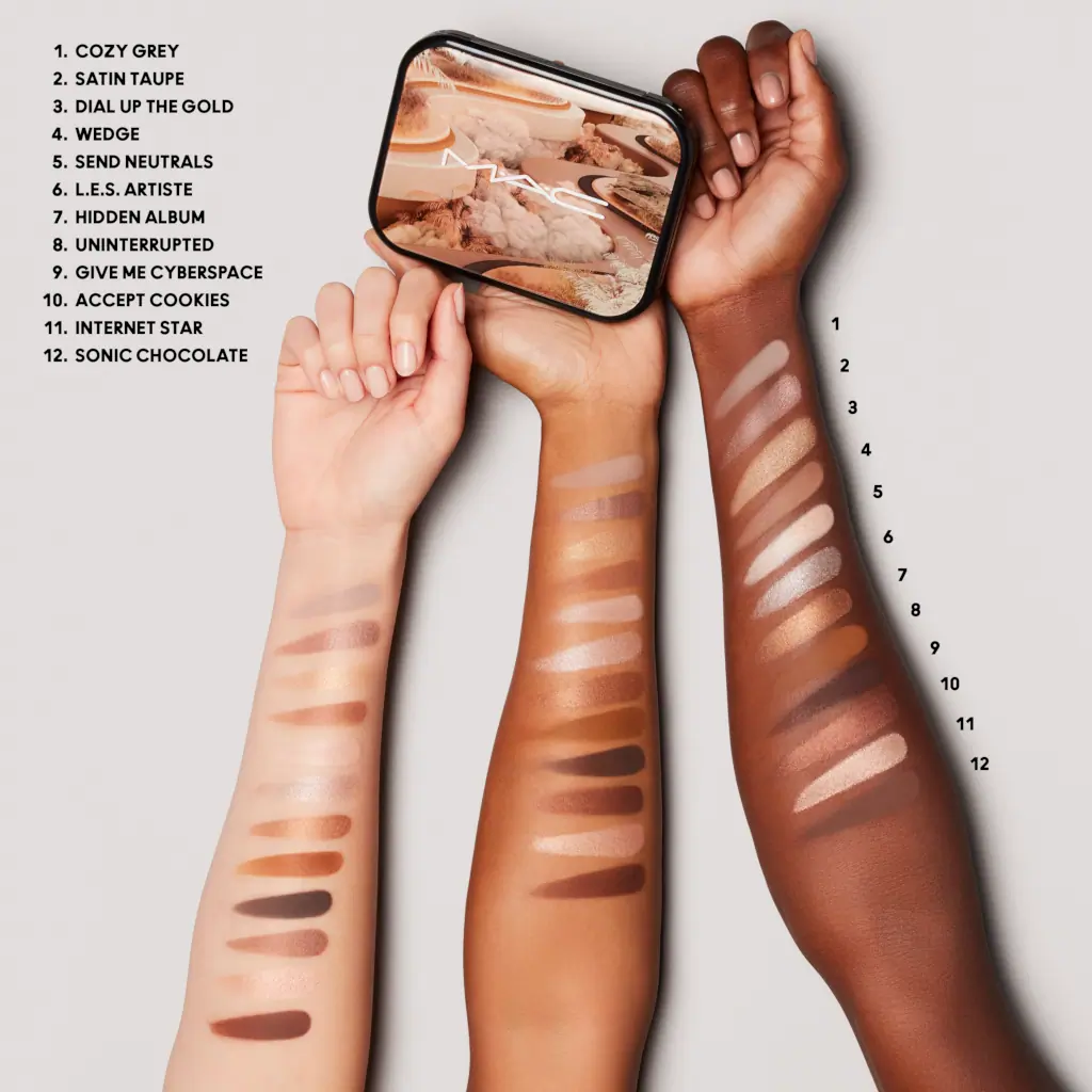 M.A.C Cosmetics Connect In Colour - Eyes X12 Unfiltered Nudes
