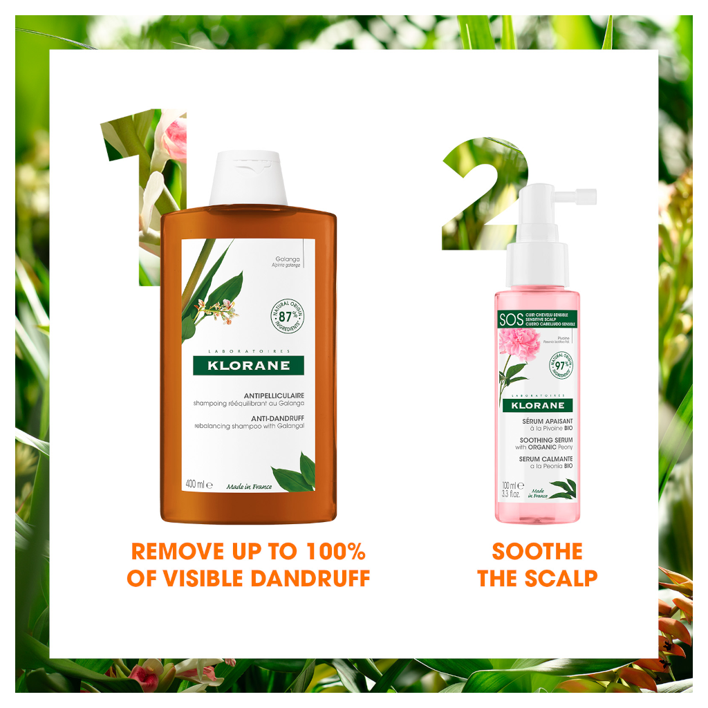 Klorane Anti-dandruff Rebalancing Shampoo with Galangal & AHA 400ML