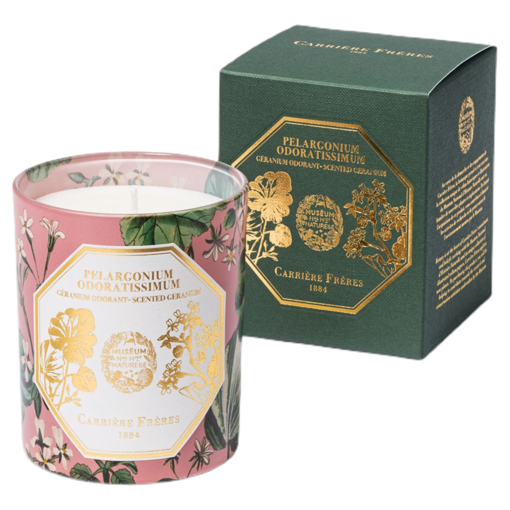 Carrière Frères Museum Geranium candle by Carrière Frères