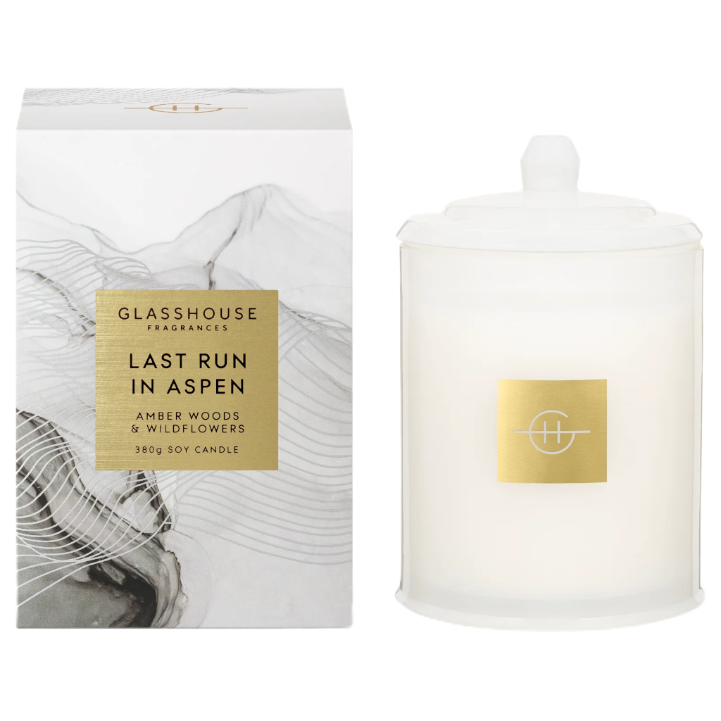 Glasshouse Last Run in Aspen Candle 380g Adore Beauty