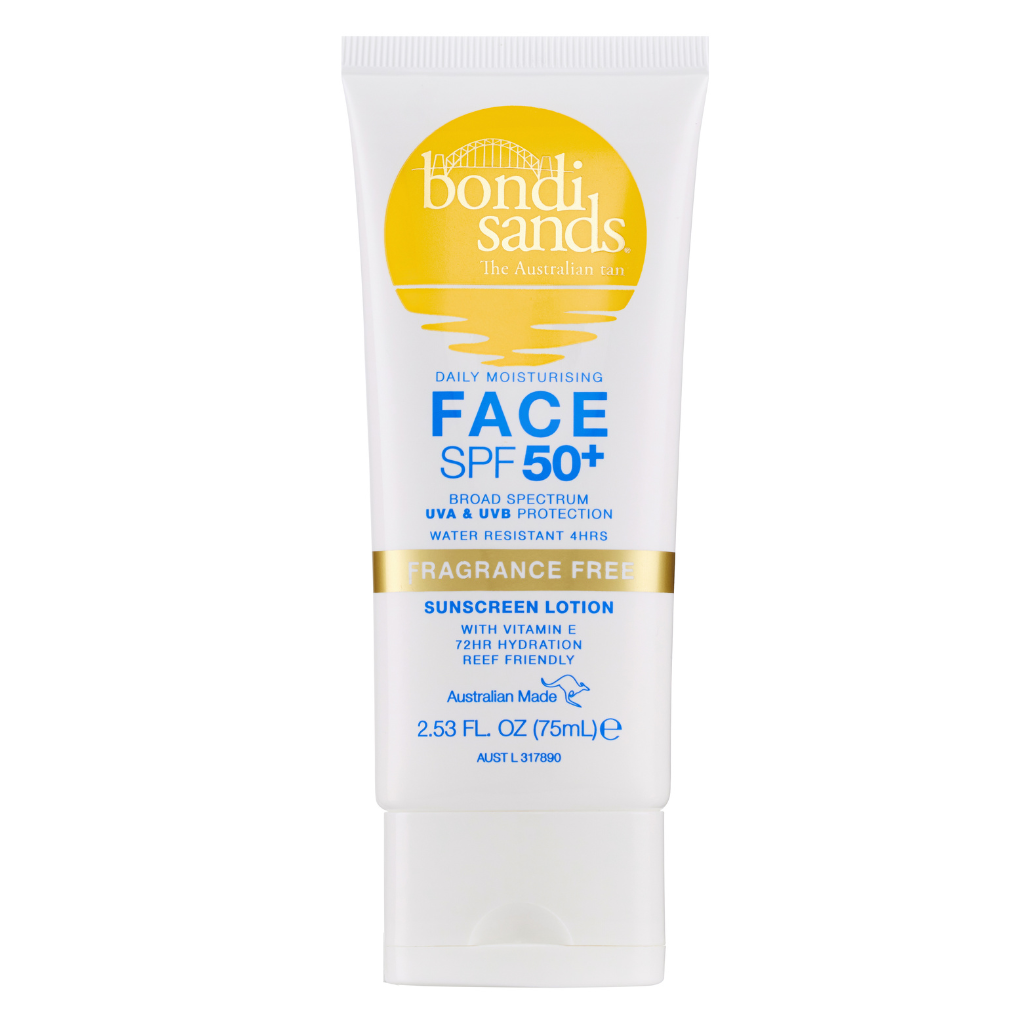 Bondi Sands SPF 50+ Fragrance Free Face Sunscreen Lotion 75ml