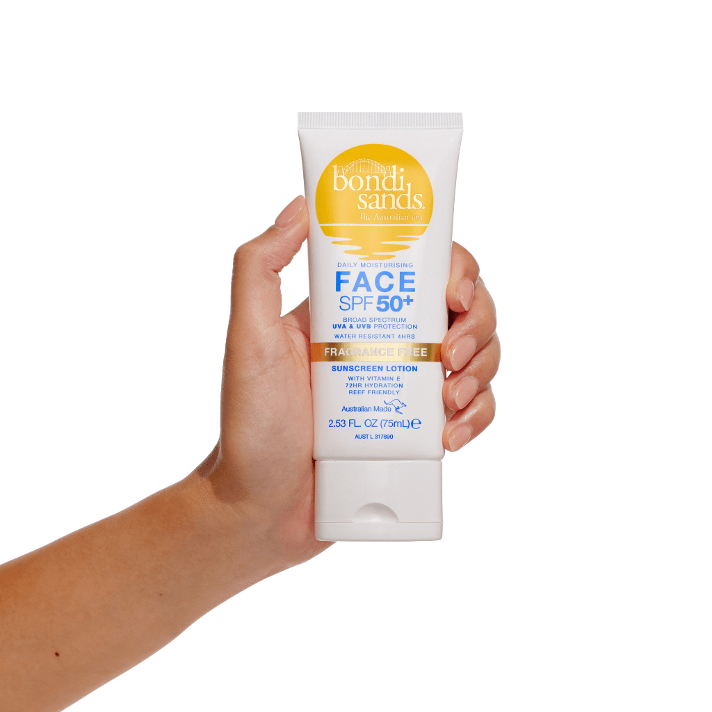 Bondi Sands SPF 50+ Fragrance Free Face Sunscreen Lotion 75ml
