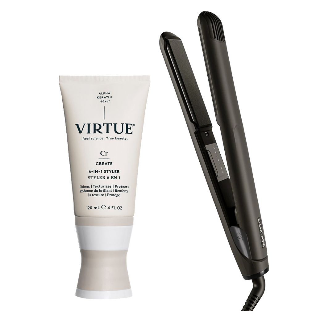 CLOUD NINE The Original Iron + Virtue 6-in-1 Styler Bundle