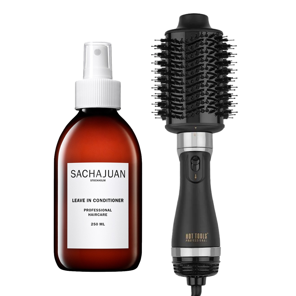Hot Tools Black Gold Volumiser + Sachajuan Leave In Conditioner 250ml Bundle