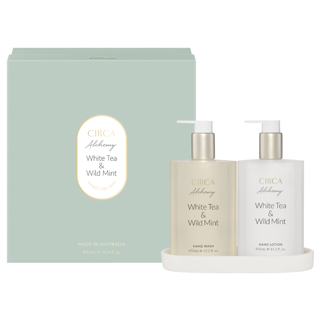 CIRCA Alchemy WHITE TEA & WILD MINT Hand Care Duo 900ml