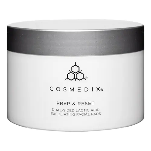 Cosmedix PREP AND RESET: Dual-sided Lactic Acid Exfoliating Facial Pads