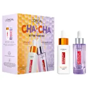 L'Oréal Paris CHA CHA Brighten & Plump Serums Set - Pure Vitamin C & Hyaluronic Acid by L'Oreal Paris