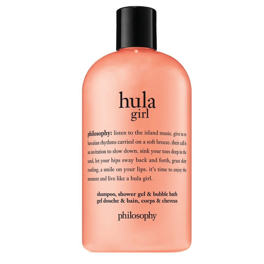 philosophy hula girl shampoo, shower gel & bubble bath philosophy