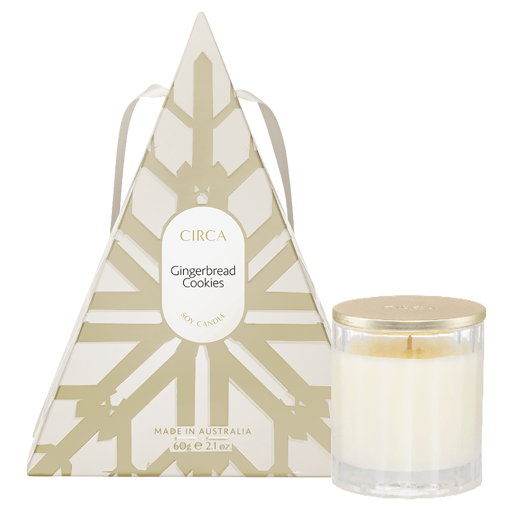 CIRCA Gingerbread Cookies Hanging Ornament Soy Candle 60g AU Adore Beauty