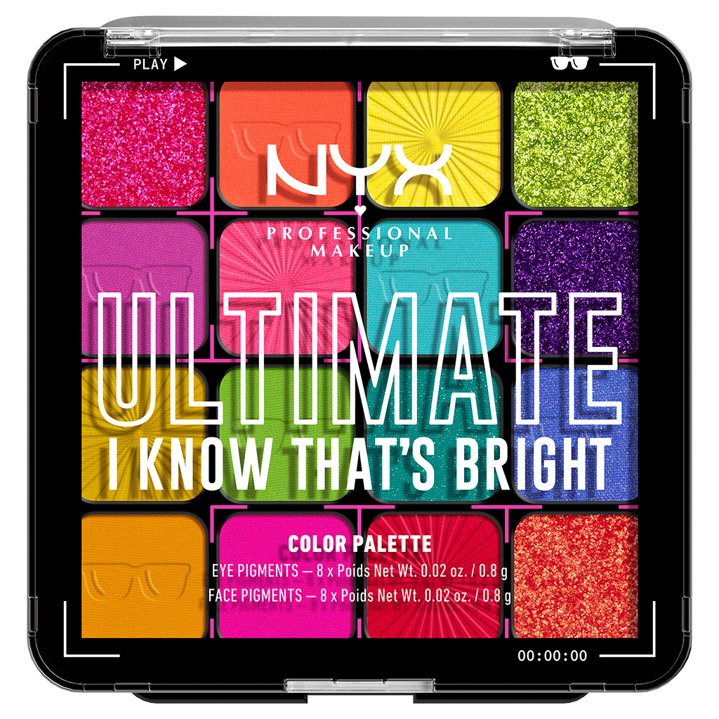 NYX Professional Makeup Ultimate Shadow Palette - I Know That's Bright