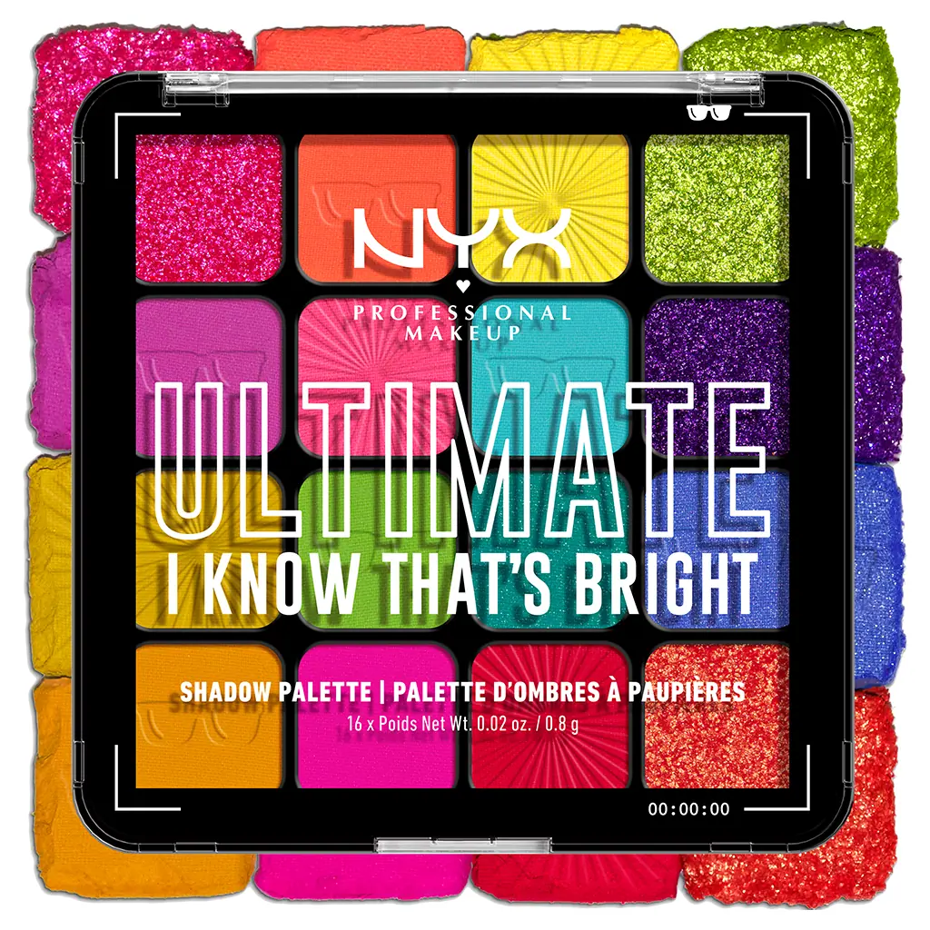 NYX Professional Makeup Ultimate Shadow Palette - I Know That's Bright