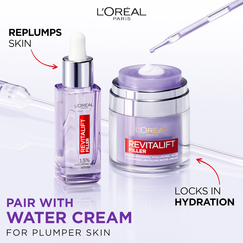 L'Oréal Paris Revitalift Filler 1.5% Pure Hyaluronic Acid Anti-Wrinkle Serum 30ml