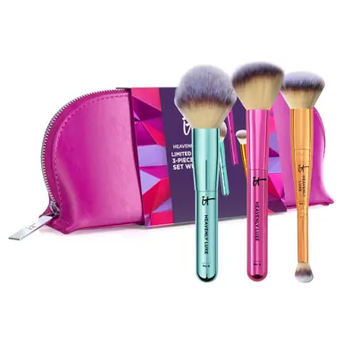 IT Cosmetics Your Heavenly Luxe Limited-Edition 3-PC Brush Set with Bag