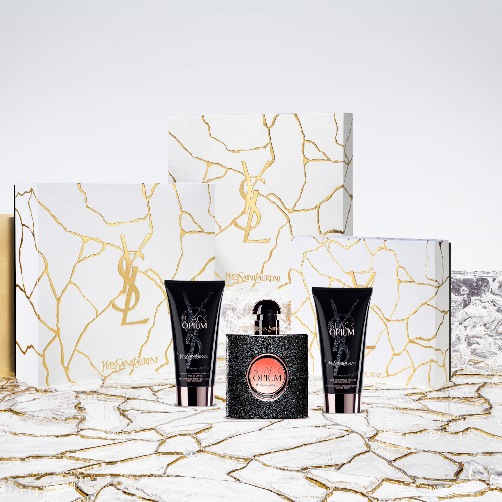 Black opium clearance candle gift set