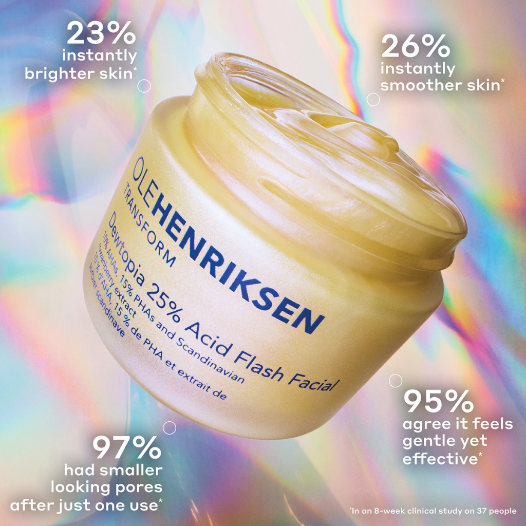 Ole Henriksen Dewtopia 25% AHA + PHA Flash Facial Exfoliating Face Mask 50ml