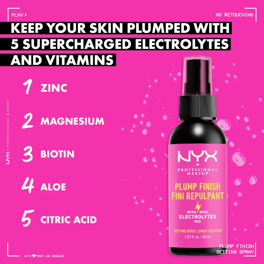 NYX Professional Makeup Plump Finish Setting Spray