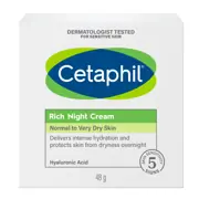 Cetaphil Rich Hydrating Night Cream with Hyaluronic Acid 48g by Cetaphil