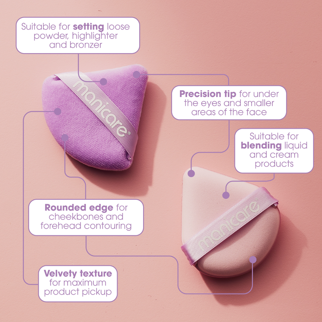 Manicare Wet & Dry Beauty Puffs 2pk