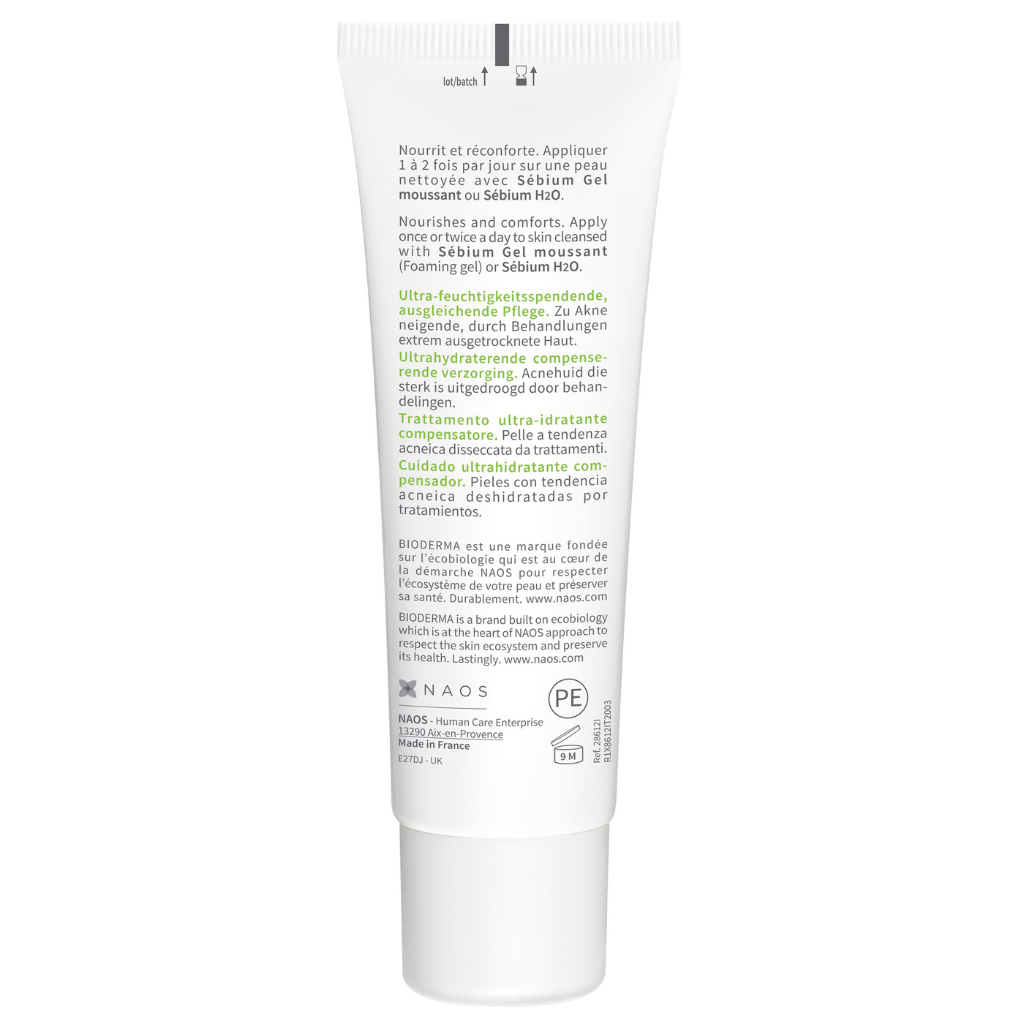 Bioderma Sébium Hydra Nourishing Moisturiser for Dry Acne-prone Skin 40ml Hydra Nourishing Moisturiser for Dry Acne-prone Skin 40ml