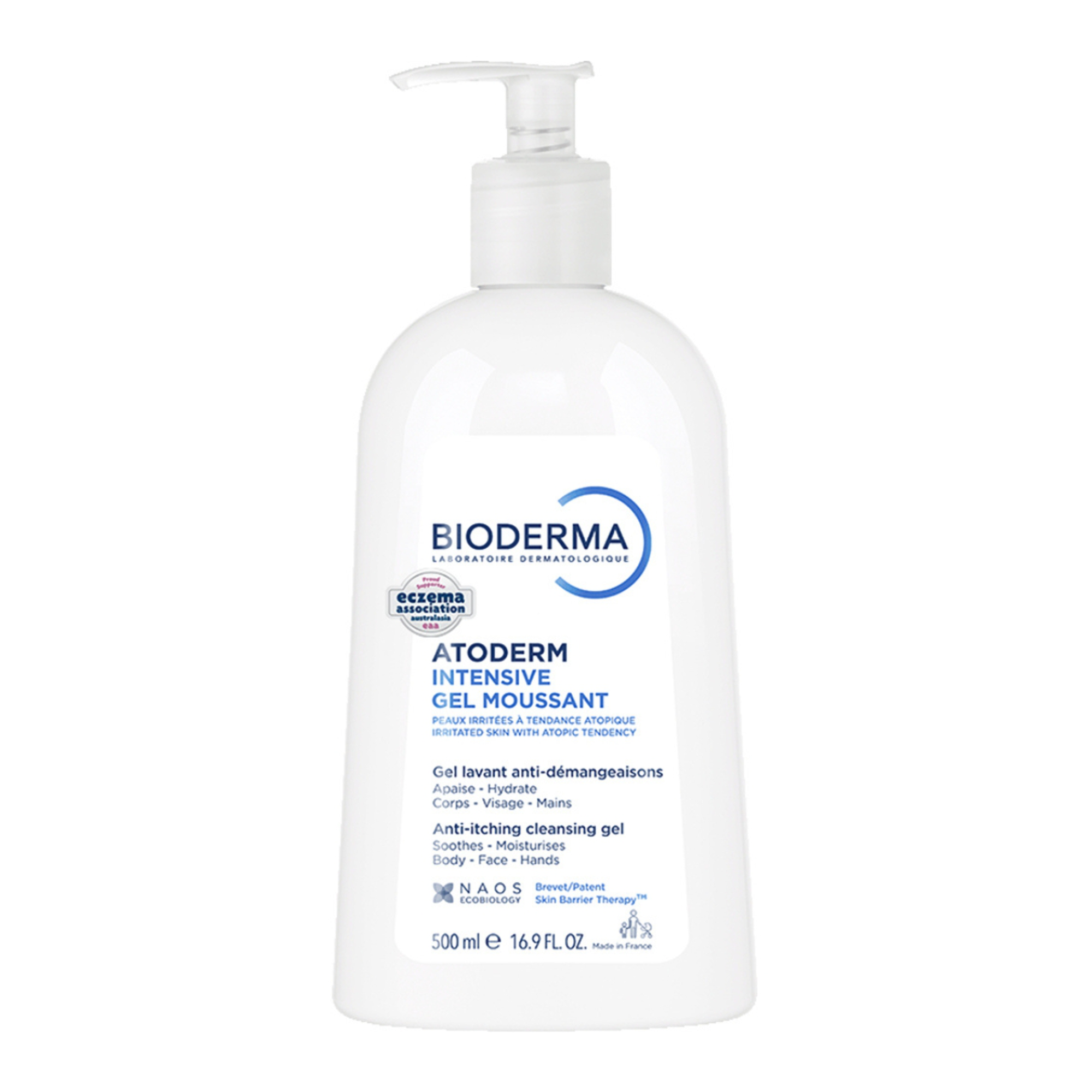 Bioderma Atoderm Intensive Gel Moussant Ultra-Soothing Foaming Body Wash Cleanser 500ml
