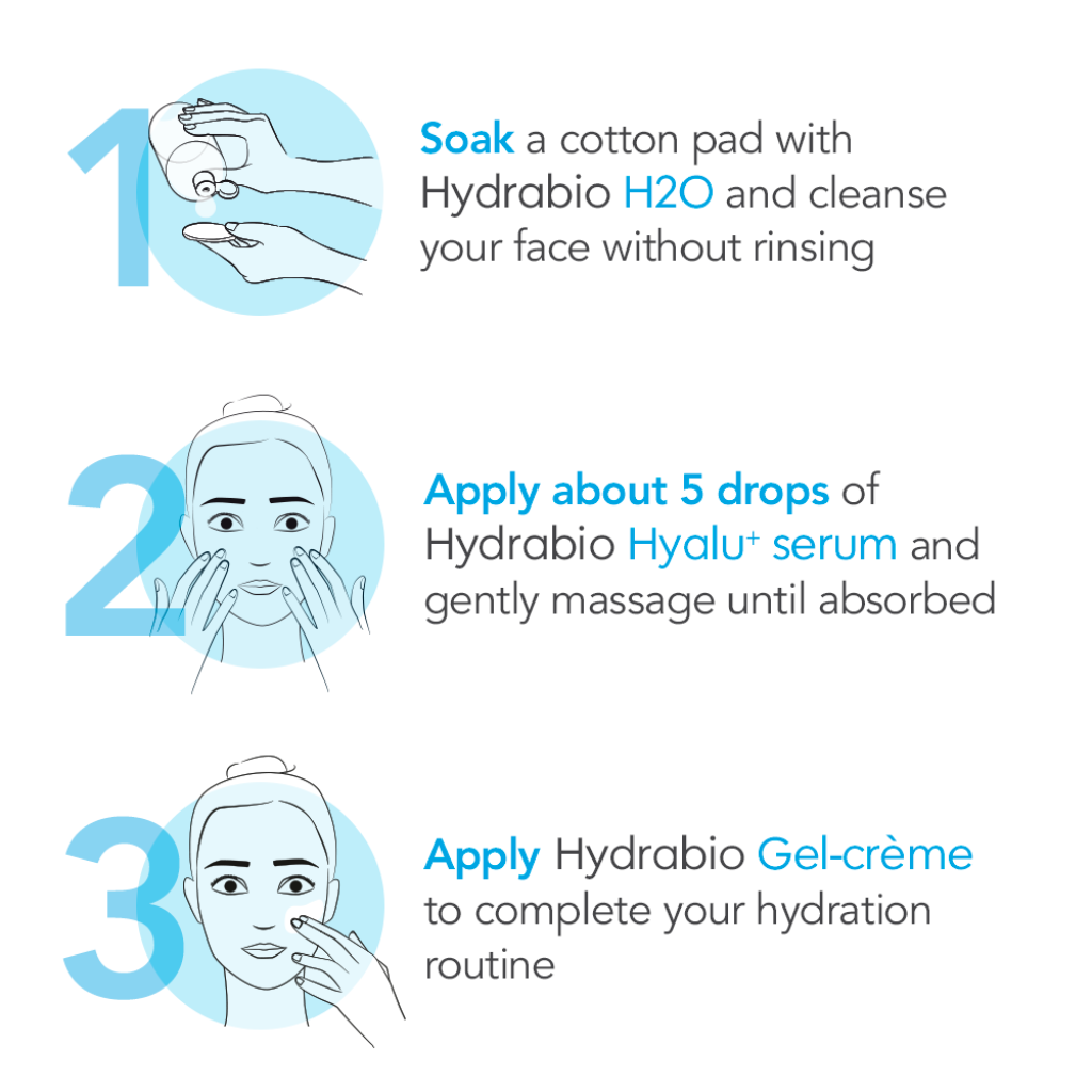 Bioderma Hydrabio Hyalu+ Plumping Hydrating Serum with Hyaluronic Acid for dehydrated skin 30ml