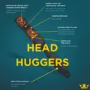 Denman DHH2 Head Hugger 33mm Orange Brush