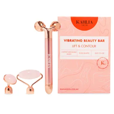Kahlia Skin Rose Quartz Vibrating Beauty Roller
