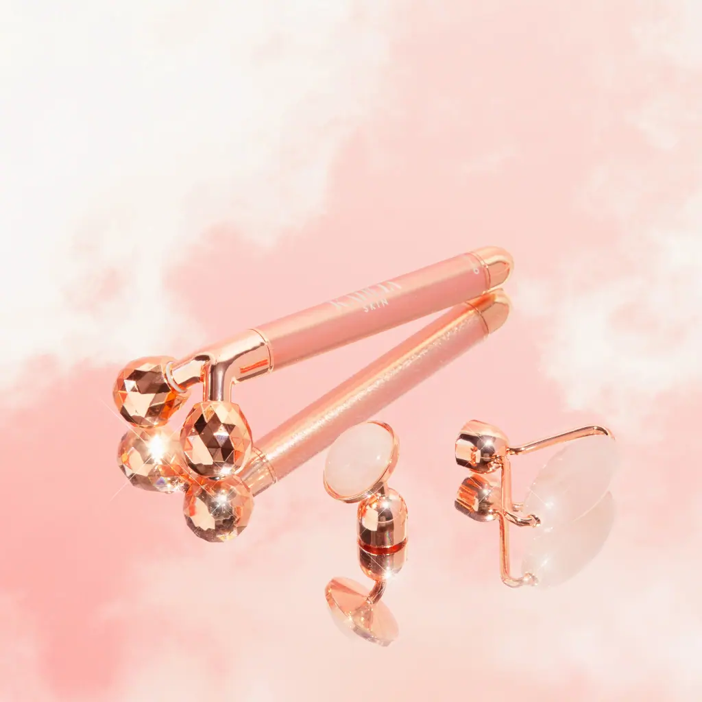 Kahlia Skin Rose Quartz Vibrating Beauty Roller