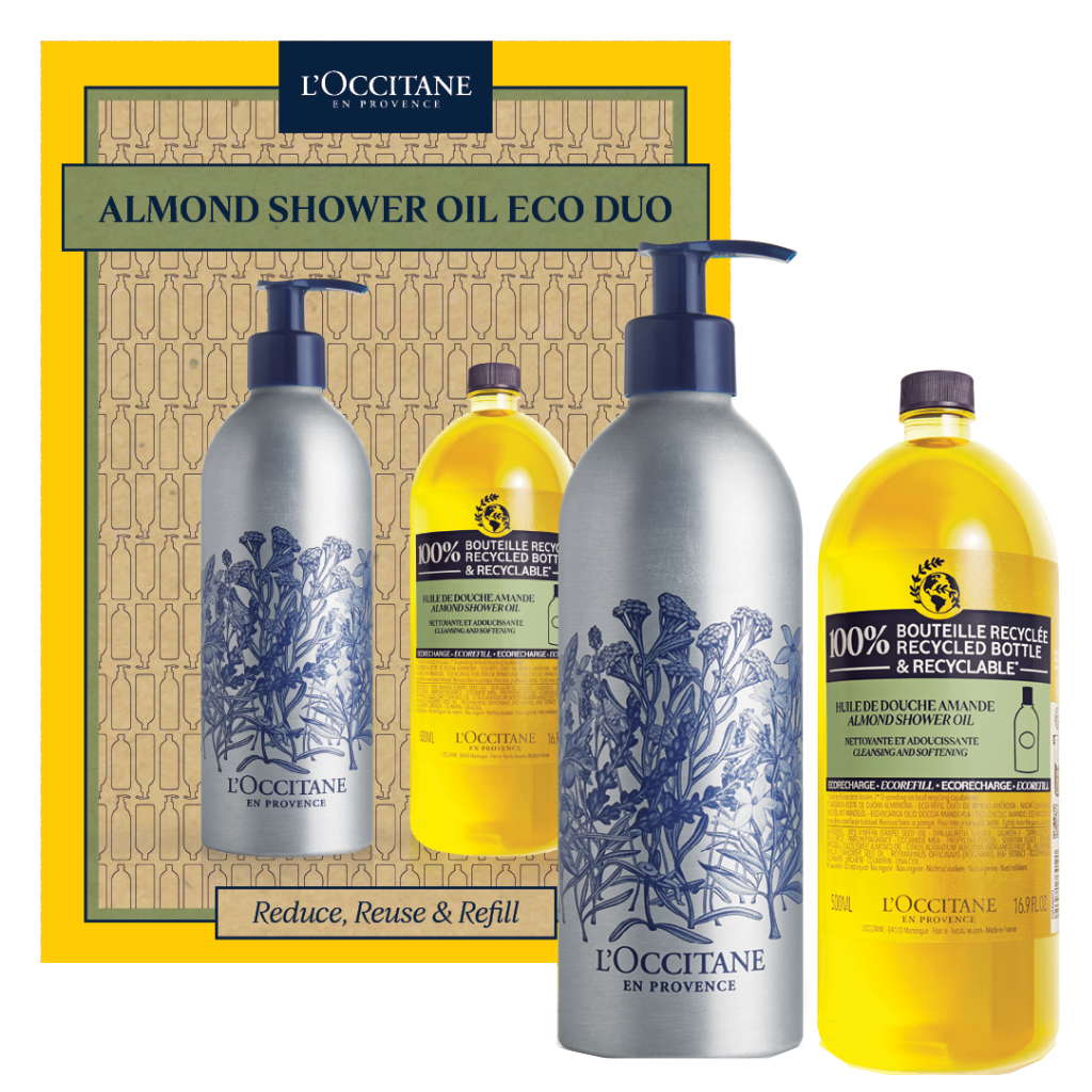 L'Occitane Almond Shower Oil Eco Duo Refill AU Adore Beauty