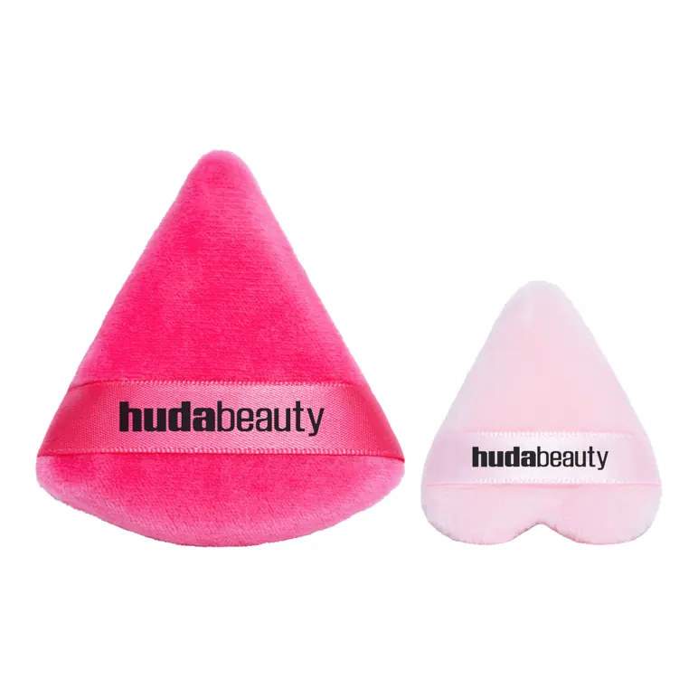 Huda Beauty Mini and Medium Powder Puff Set 2xPack