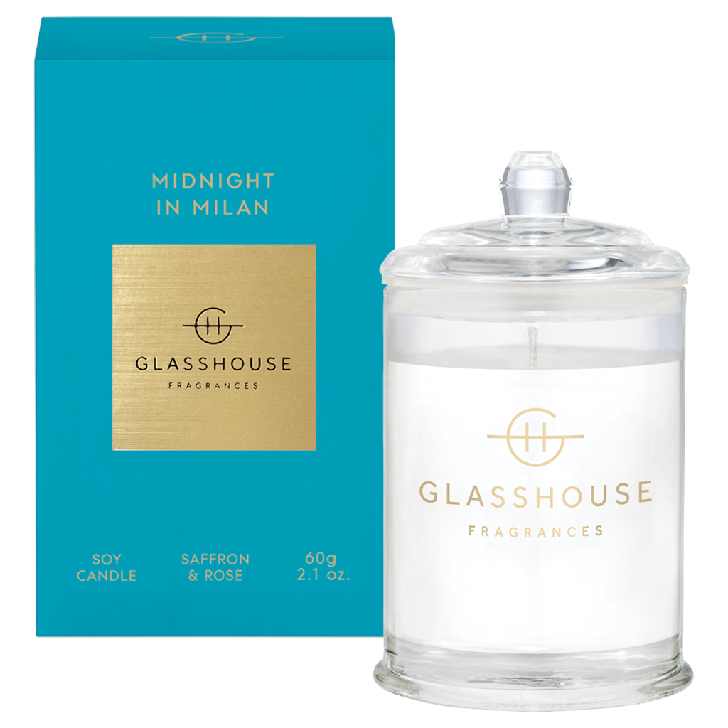 Glasshouse Fragrances Midnight in Milan 60g Soy Candle