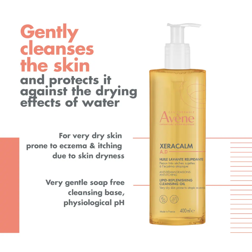 Avène XeraCalm A.D Lipid-Replenishing Cleansing Oil 400ml