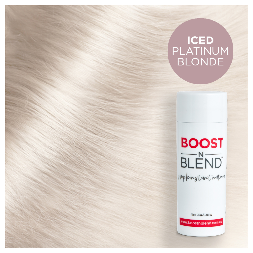 Boost N Blend Ice Platinum Blond Hair Loss Fibers 25g