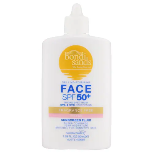 Bondi Sands Spf 50+ Fragrance Free Tinted Face Fluid 50ml