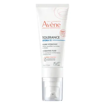 Avène Tolerance Hydra-10 Hydrating Fluid 40ml - Hyaluronic Acid Moisturiser