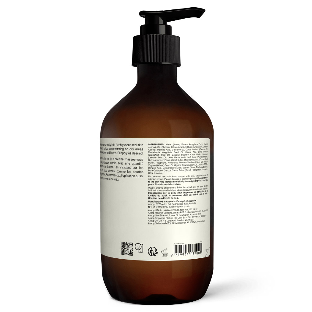 本物の Revitalize Your Skin with Aesop Rind Body Balm ボディローション