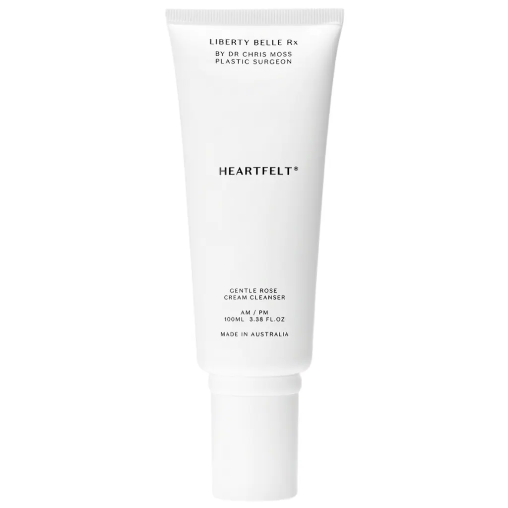 Liberty Belle Rx by Dr Moss HEARTFELT® Gentle Rose Cream Cleanser - 100ml