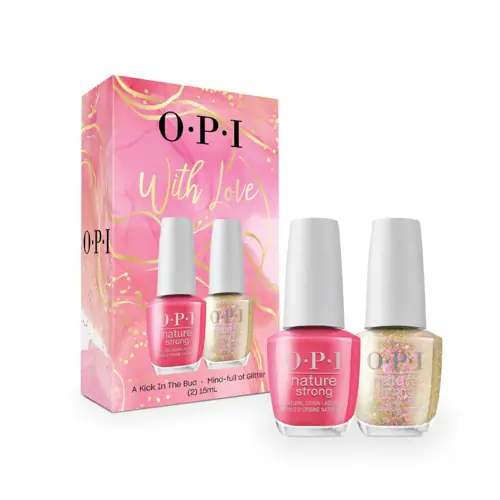 OPI Nature Strong Duo Gift Set - A Kick In The Bud, Mind-full of Glitter