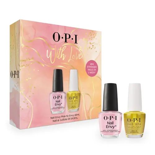 OPI Treatment Gift Set - Nail Envy Pink To Envy, ProSpa Nail & Cuticle Oil