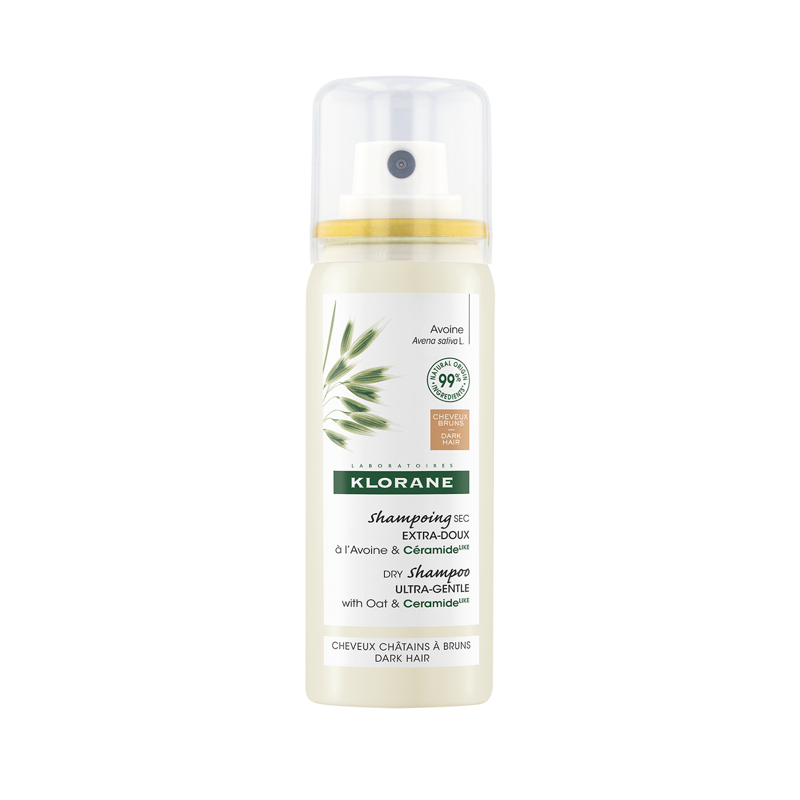 Klorane Dry Shampoo with Oat and CERAMIDE LIKE Dark Hair Tinted 50ml