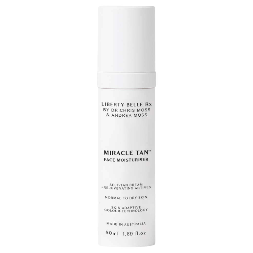 Liberty Belle Rx by Dr Moss MIRACLE TAN™ Self-Tan Face Moisturiser for Normal to Dry Skin - 50ml