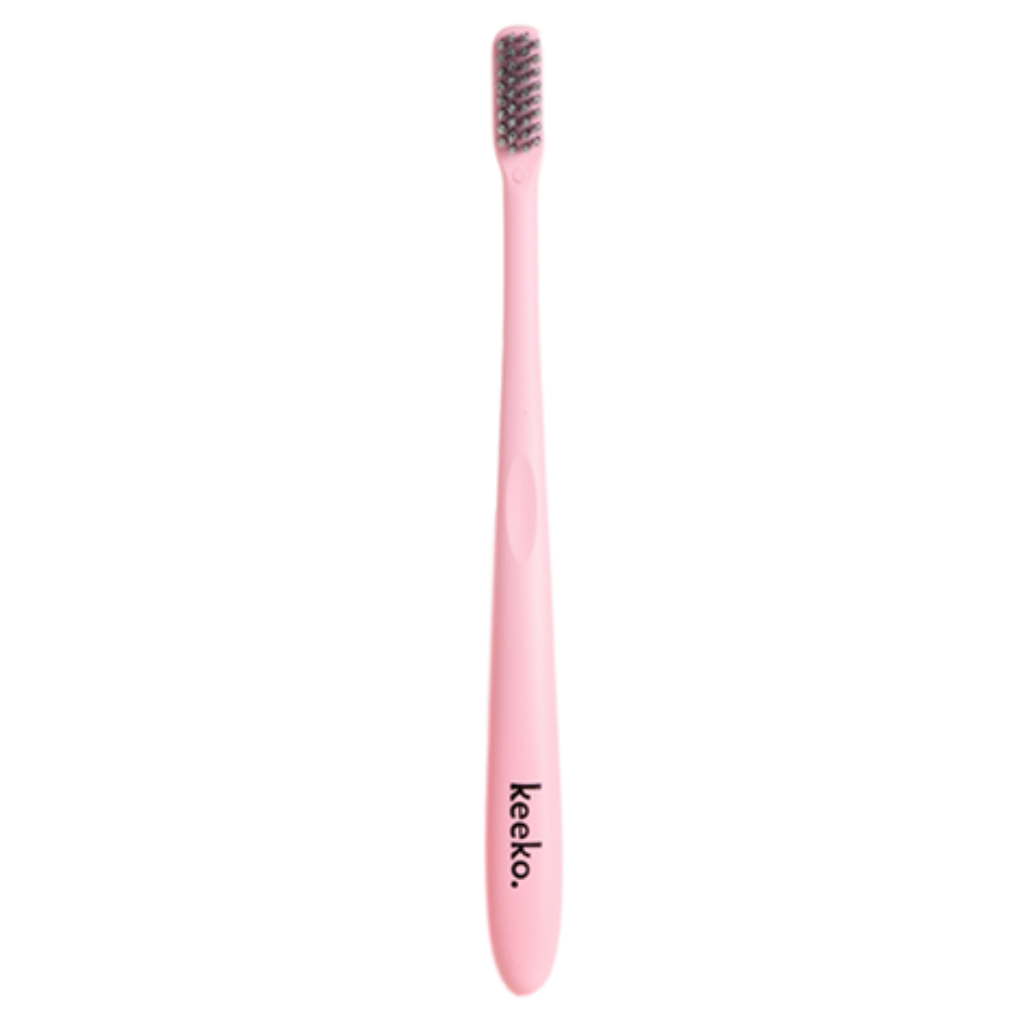 Keeko One Good Brush Biodegradable Toothbrush - Pink