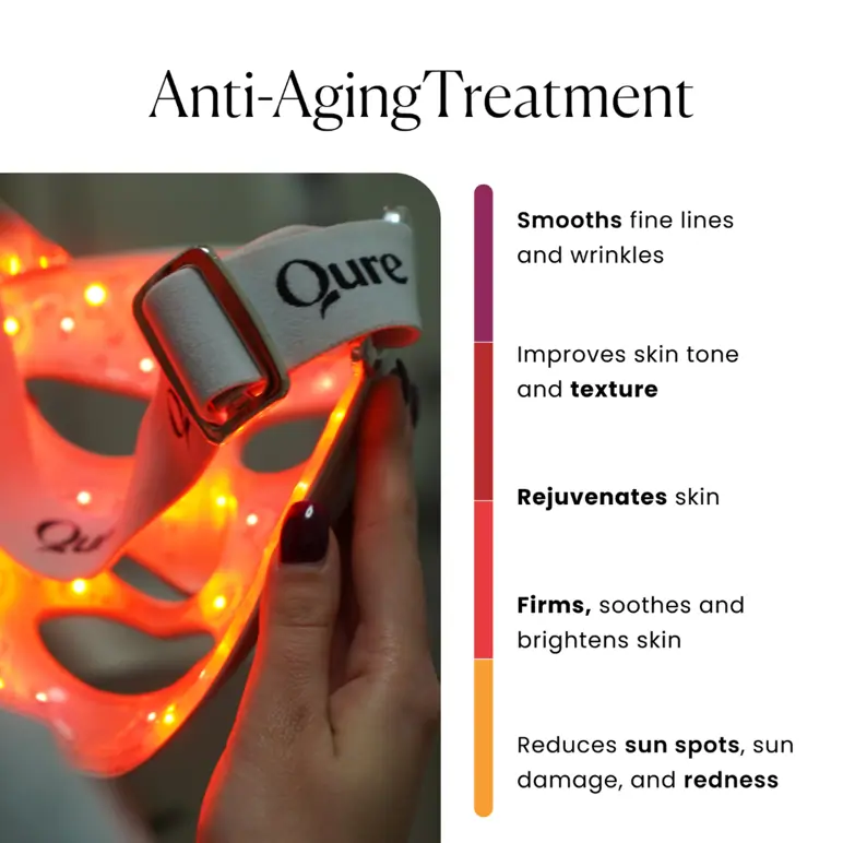 Qure QRejuvalight Pro Facewear LED Face Mask Adore Beauty