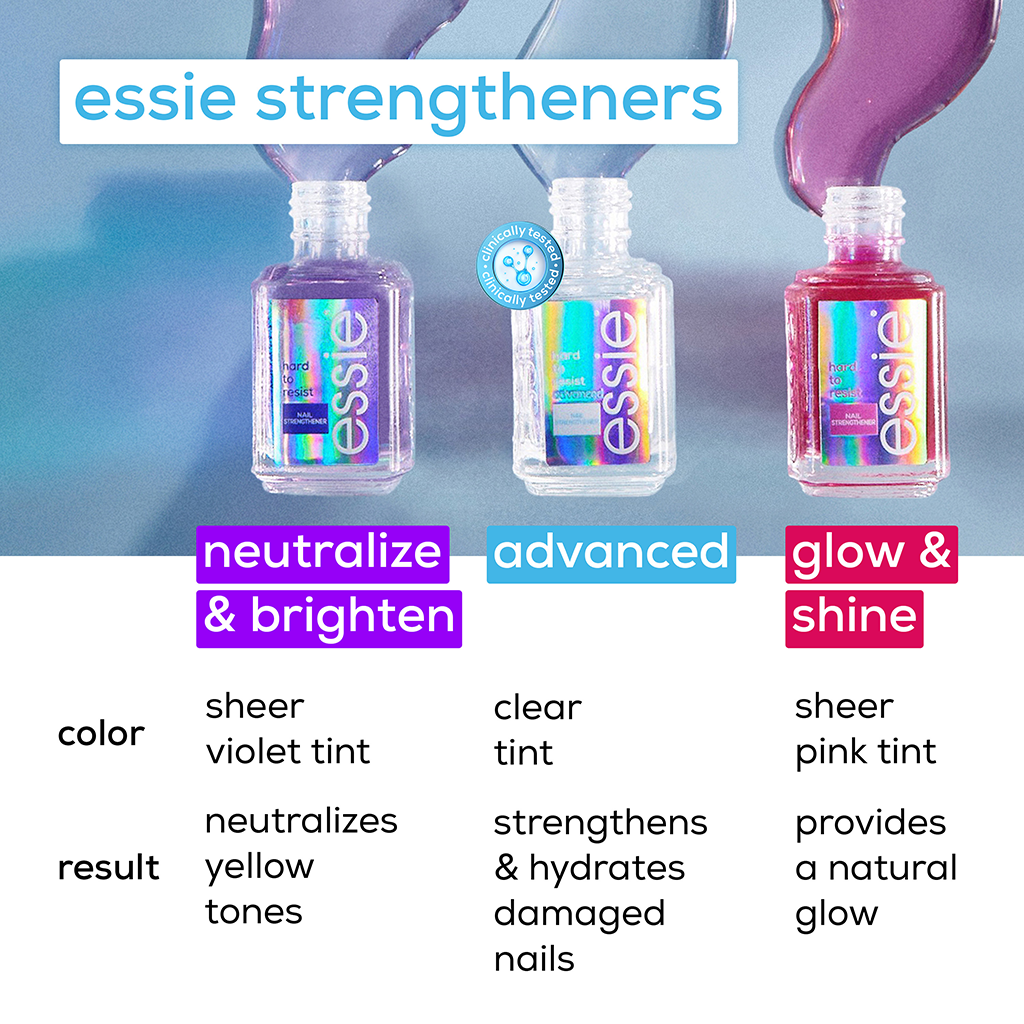 Essie Hard to Resist Nail Strengthener - Pink Tint