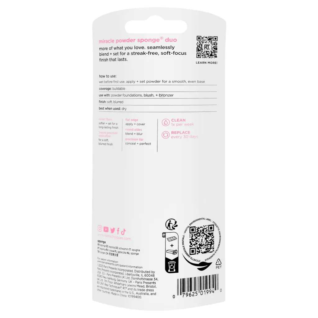 Real Techniques Miracle Powder Sponge 2Pk