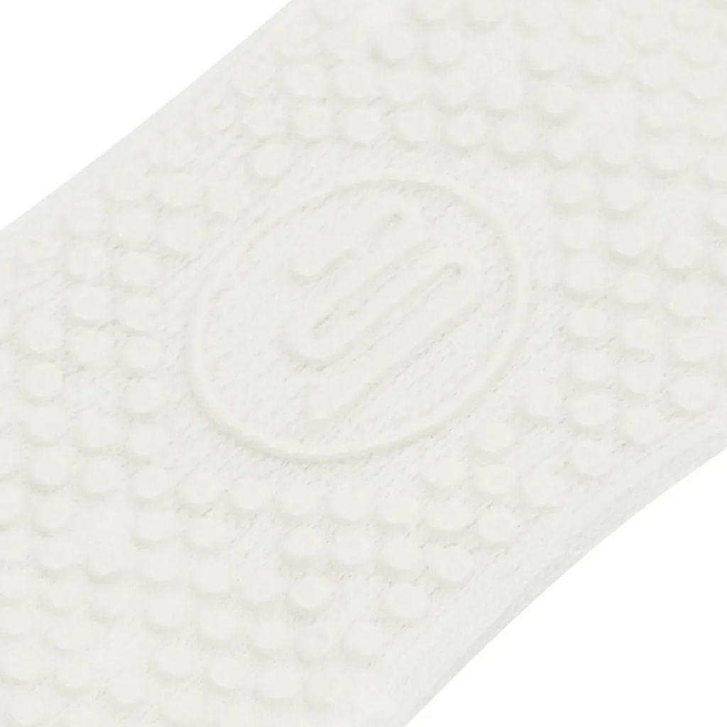 MoveActive Crew Non Slip Grip Socks - Sporty Stripe Ivory