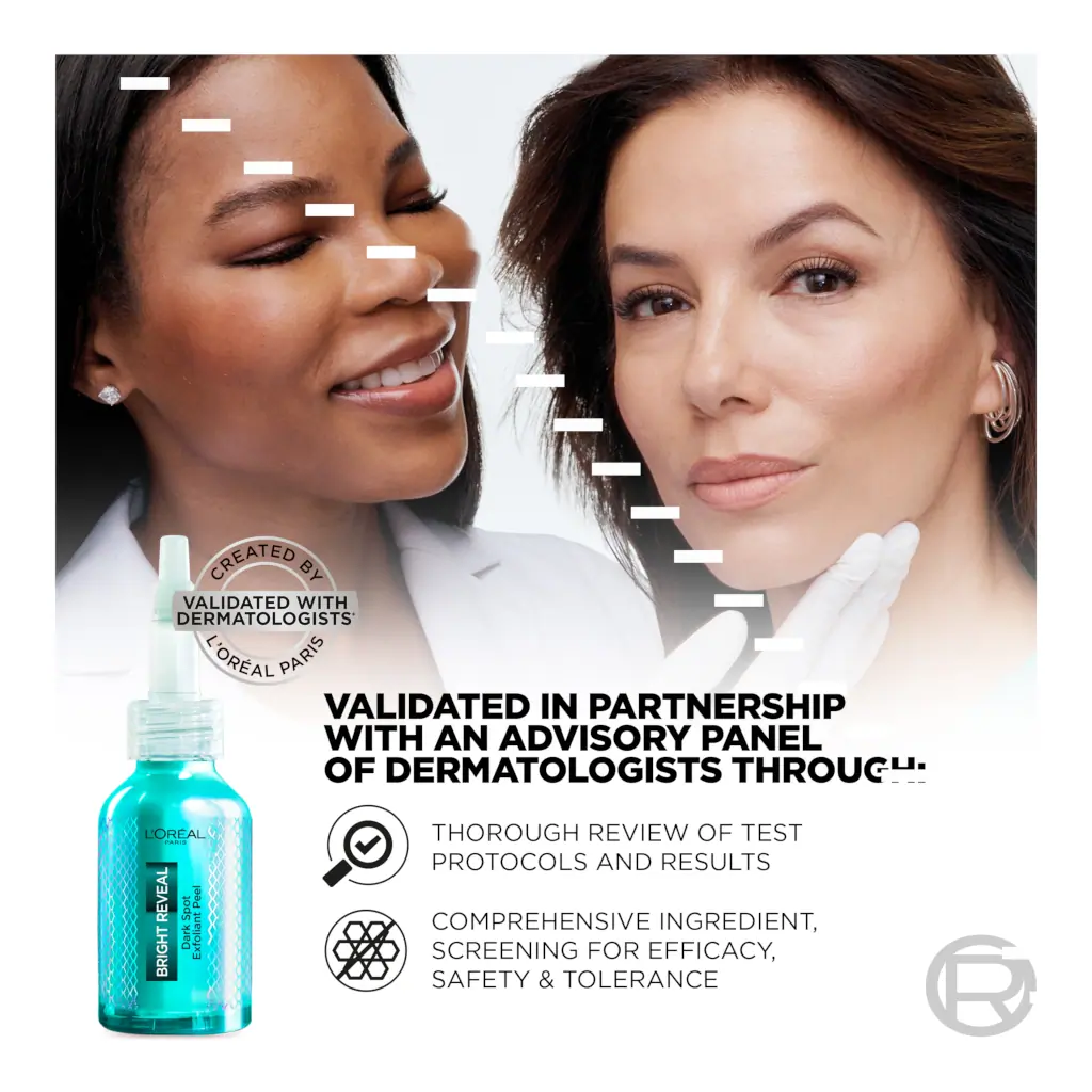 L'Oréal Paris Bright Reveal 25% AHA + BHA + PHA + Niacinamide Dark Spot Exfoliant Peel 25ml