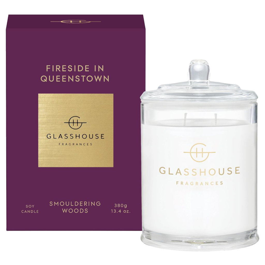 Glasshouse Fragrances Fireside in Queenstown 380g Soy Candle 