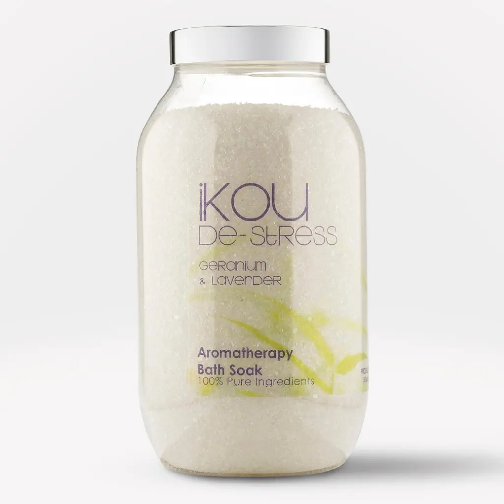 IKOU De-Stress Aromatherapy Bath Soak 850g Jar