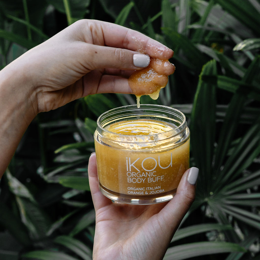 IKOU Organic Body Buff Italian Orange & Jojoba 300g